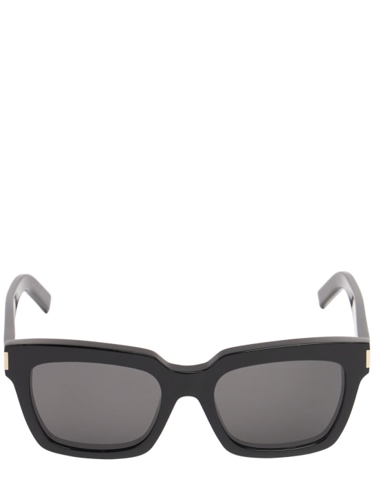 Saint Laurent: Bold SL 1 acetate sunglasses - Siyah - women_0 | Luisa Via Roma