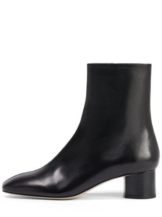 Aeyde: 45mm Allegra leather ankle boots - Black - women_0 | Luisa Via Roma
