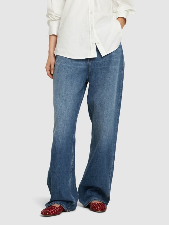 Aeyde: 10mm Uma leather Mary Jane flats - women_1 | Luisa Via Roma