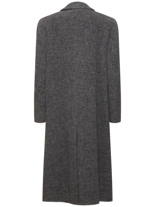 Jil Sander: Cappotto lungo doppiopetto Alpaca - women_4 | Luisa Via Roma