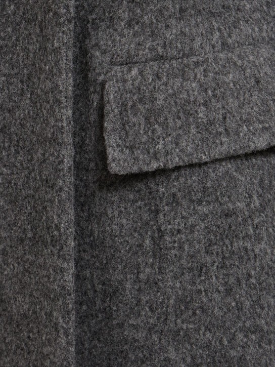 Jil Sander: Cappotto lungo doppiopetto Alpaca - women_3 | Luisa Via Roma