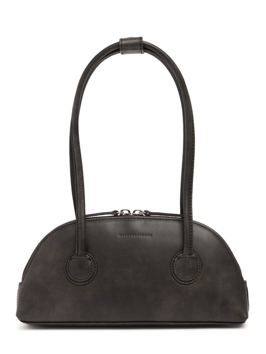 Marge Sherwood: Bessette leather shoulder bag - Washed Black - women_0 | Luisa Via Roma