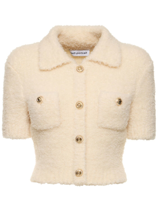 Self-portrait: Fluffy knit top - women_0 | Luisa Via Roma