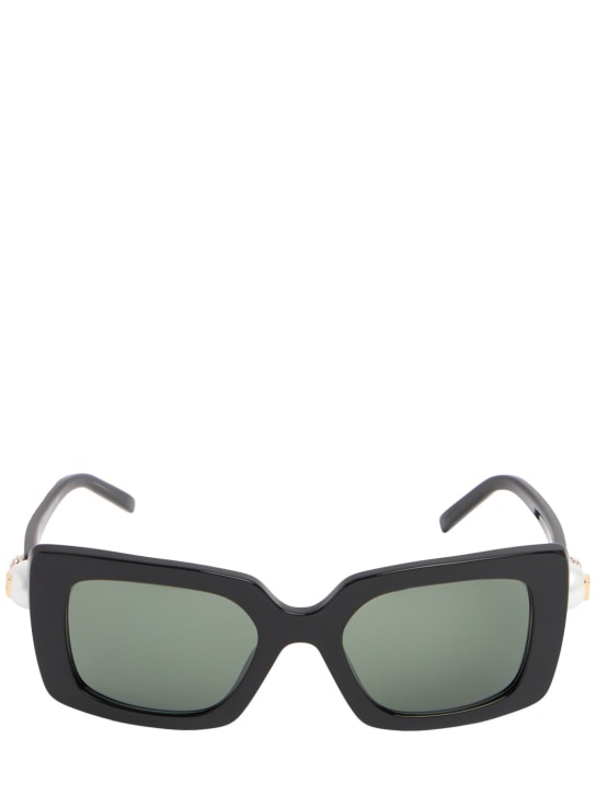 Givenchy: Glänzende Sonnenbrille aus Acetat - Schwarz/Grün - women_0 | Luisa Via Roma