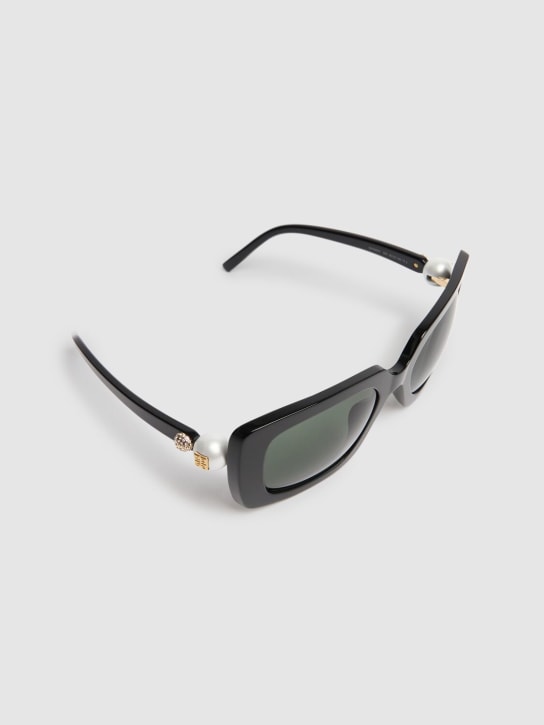 Givenchy: Glänzende Sonnenbrille aus Acetat - Schwarz/Grün - women_1 | Luisa Via Roma