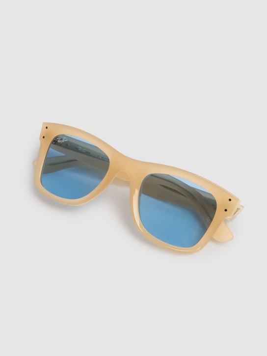 Ray-Ban: Wayfarer Reverse acetate sunglasses - Beige/Blue - women_1 | Luisa Via Roma