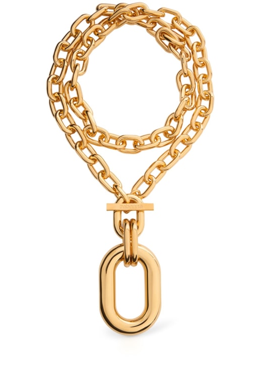 Rabanne: Xl link pendant necklace - Gold - women_0 | Luisa Via Roma