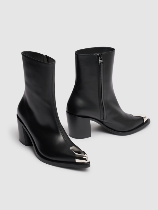 McQueen: Leather boots - Black - women_2 | Luisa Via Roma