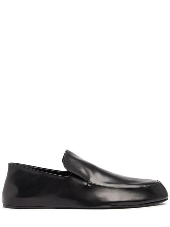 Jil Sander: 10mm Leather loafers - Black - women_0 | Luisa Via Roma