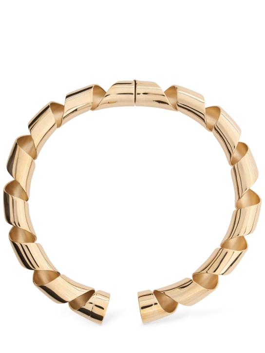 Rabanne: Twisted necklace - Gold - women_0 | Luisa Via Roma