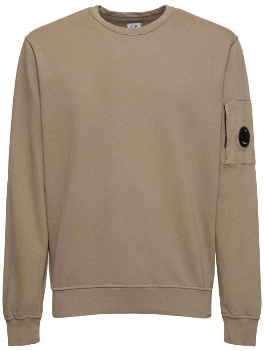 C.P. Company: Sweatshirt aus Fleece - Walnuss - men_0 | Luisa Via Roma