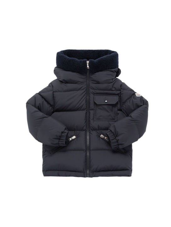 Moncler: Chaqueta de plumas de techno - kids-boys_0 | Luisa Via Roma