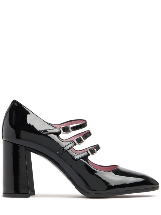 Carel: Escarpins en cuir verni Keel 85 mm - Noir - women_0 | Luisa Via Roma