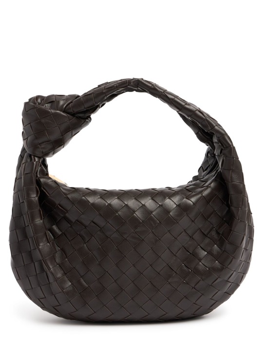 Bottega Veneta: Schultertasche aus Leder „Teen Jodie“ - Fondant - women_0 | Luisa Via Roma