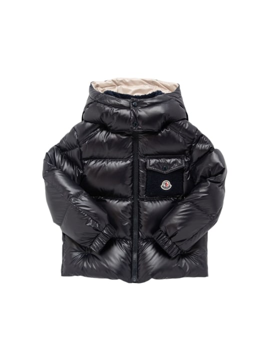 Moncler: Yule tech down jacket - kids-boys_0 | Luisa Via Roma