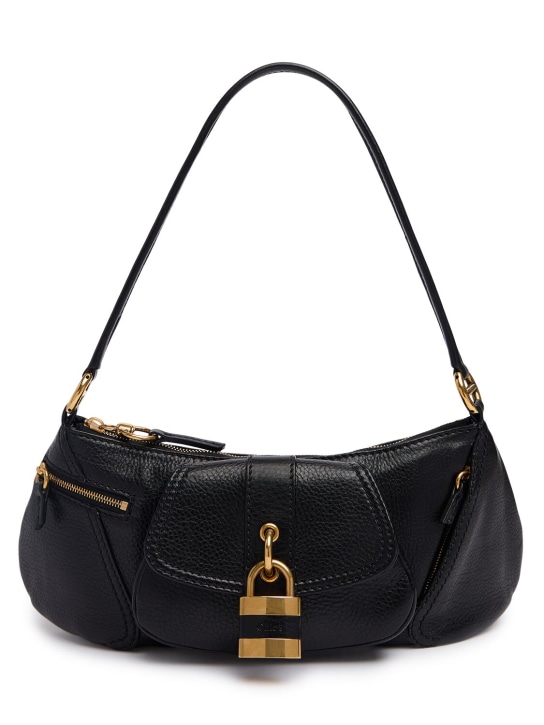 Chloé: The 99 shiny grained leather bag - women_0 | Luisa Via Roma