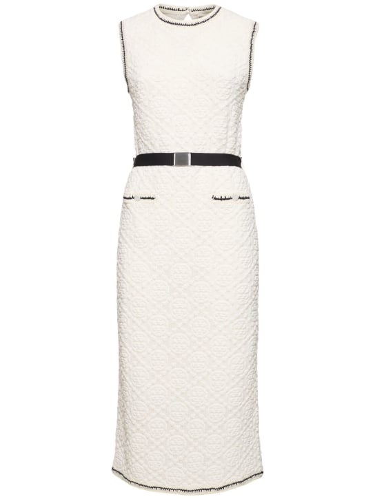 Tory Burch: Cotton pointelle knitted tank dress - White - women_0 | Luisa Via Roma
