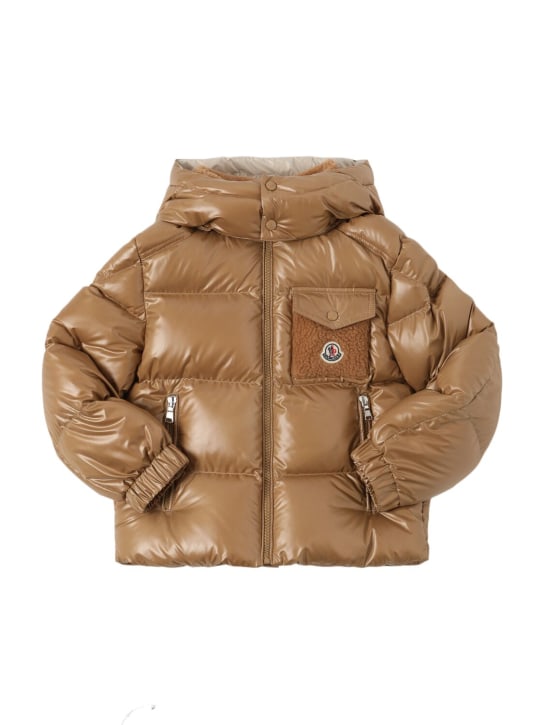 Moncler: Yule tech down jacket - kids-boys_0 | Luisa Via Roma