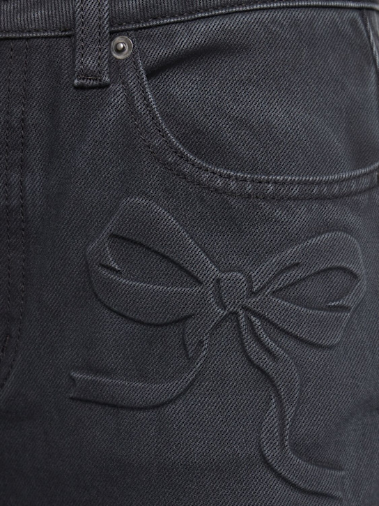 Self-portrait: Jeans con fiocchi - Grigio - women_3 | Luisa Via Roma