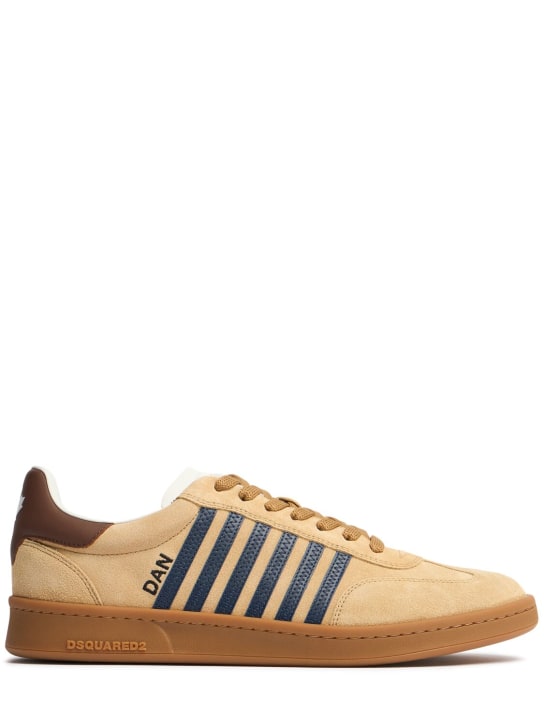 Dsquared2: Low top sneakers - Beige/Blue - men_0 | Luisa Via Roma