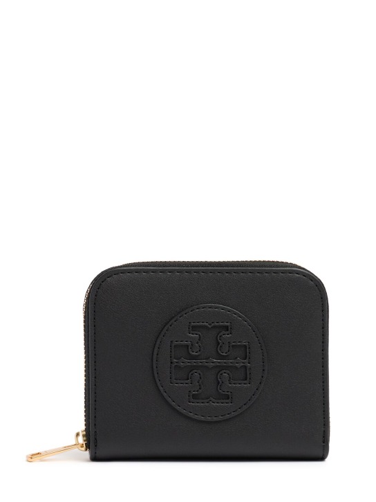 Tory Burch: Portafoglio piccolo Ella Bio con zip - Nero - women_0 | Luisa Via Roma