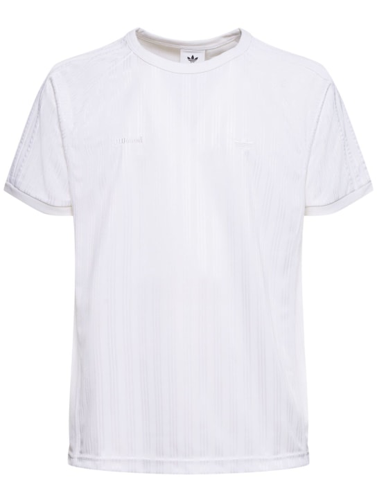 adidas Originals: Camiseta de jersey de techno estampada - Blanco - men_0 | Luisa Via Roma