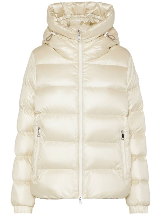 Moncler: Biron尼龙羽绒服 - Silk White - women_0 | Luisa Via Roma