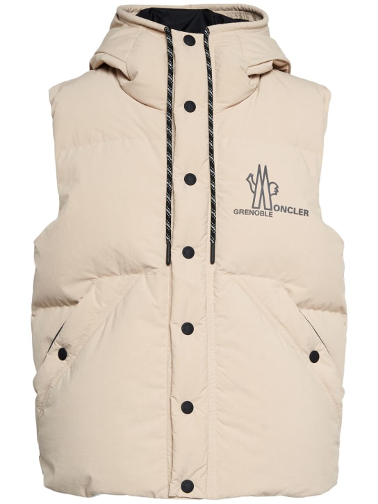 Moncler Grenoble: Baldy tech down vest - men_0 | Luisa Via Roma