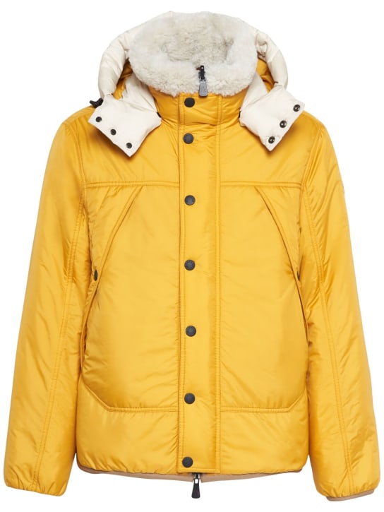 Moncler Grenoble: Wengi nylon down teddy jacket - men_0 | Luisa Via Roma