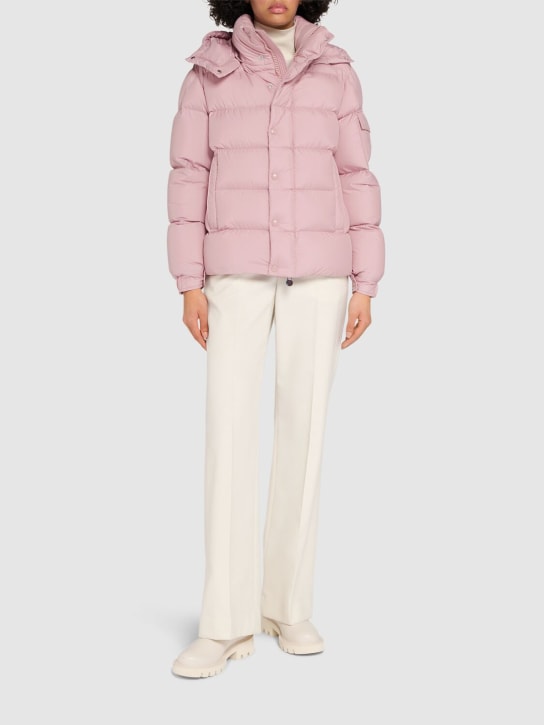 Moncler: Moncler Maya 70 tech down jacket - 粉色 - women_1 | Luisa Via Roma