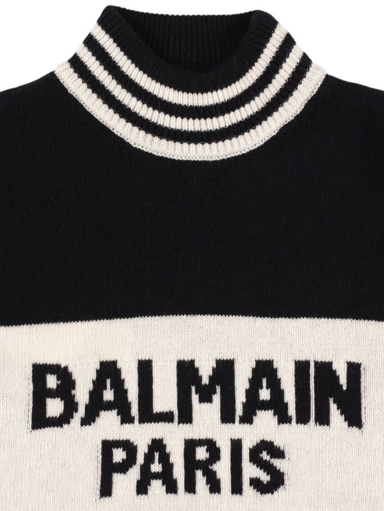Balmain: ウールブレンドニットベスト - kids-girls_1 | Luisa Via Roma