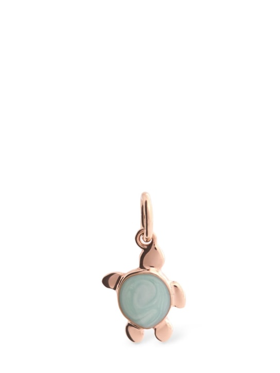 DoDo: 18kt Rose gold enamel Sea Turtle charm - Gold - women_0 | Luisa Via Roma