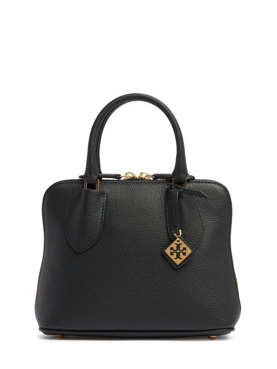 Tory Burch: Mini Swing Pebbled leather bag - women_0 | Luisa Via Roma