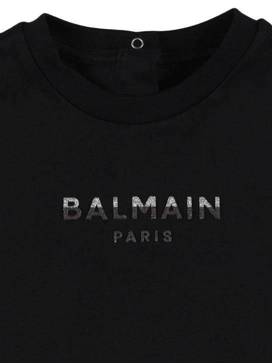 Balmain: コットンTシャツ - kids-girls_1 | Luisa Via Roma