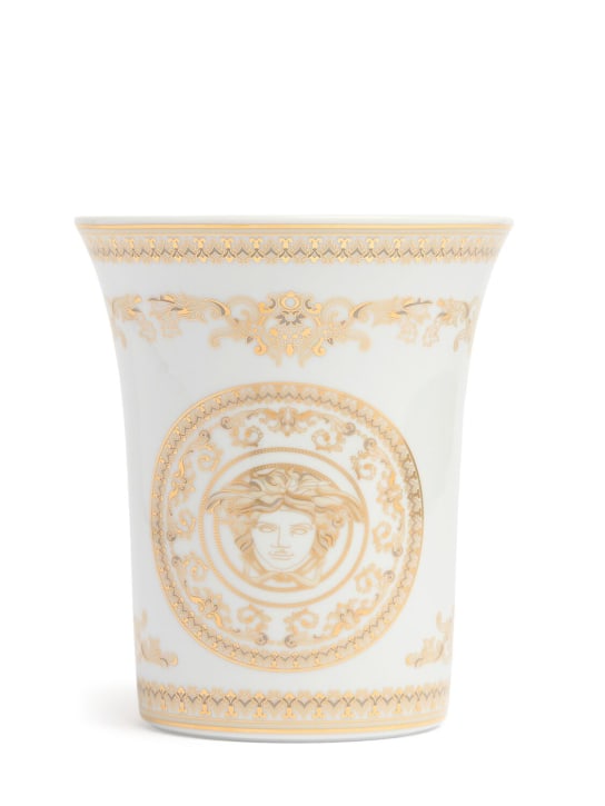 Versace: Vaso Medusa Gold - Bianco - ecraft_0 | Luisa Via Roma