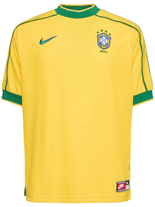 Nike: Maillot à manches courtes Brazil Reissue - men_0 | Luisa Via Roma