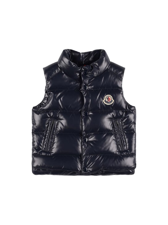 Moncler: Bernard nylon down jacket - Nachtblau - kids-boys_0 | Luisa Via Roma