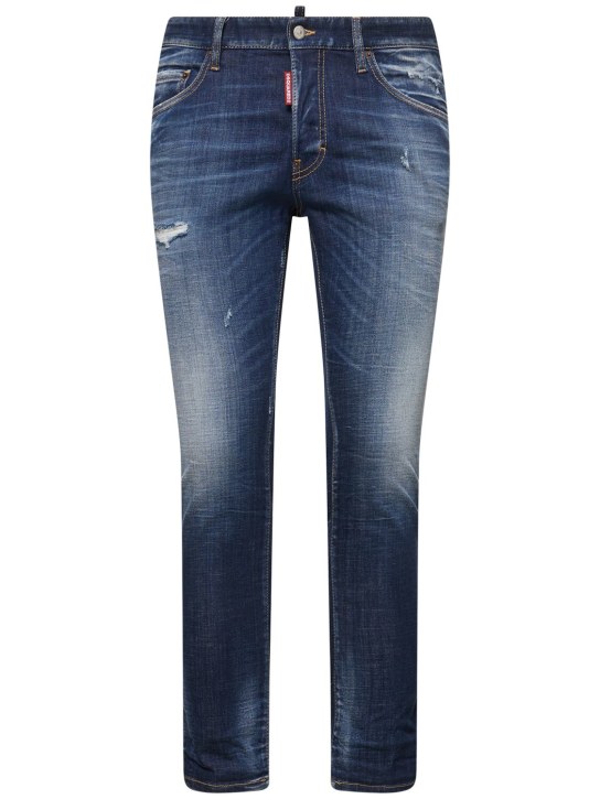 Dsquared2: Skater cotton denim jeans - men_0 | Luisa Via Roma