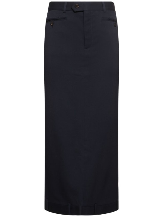 BETTTER: Upside down cotton skirt - Navy - women_0 | Luisa Via Roma