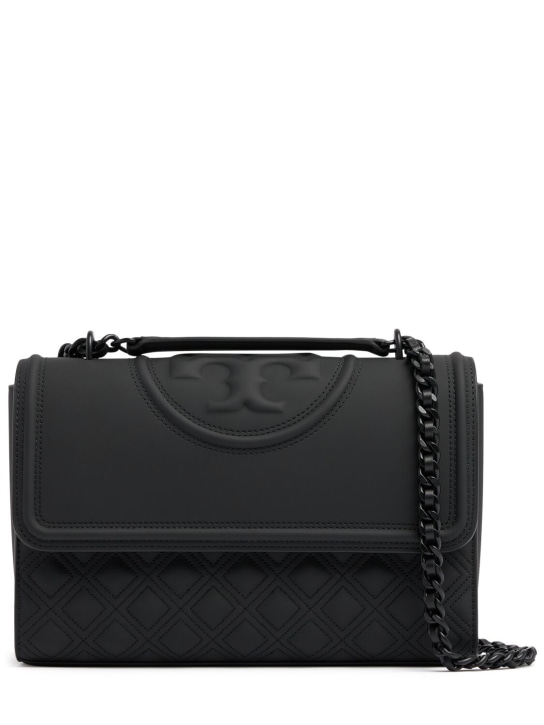 Tory Burch: Fleming Matte convertible shoulder bag - women_0 | Luisa Via Roma
