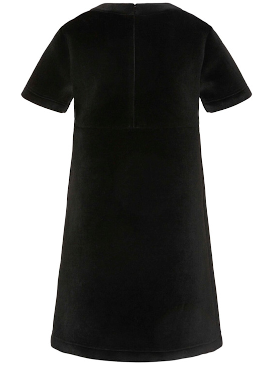 Moncler: Vestito midi in misto viscosa e neoprene - women_3 | Luisa Via Roma