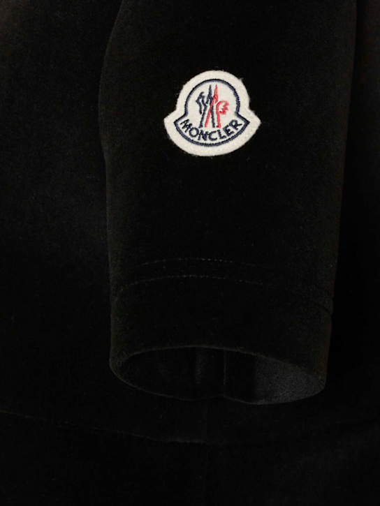 Moncler: Vestito midi in misto viscosa e neoprene - women_4 | Luisa Via Roma