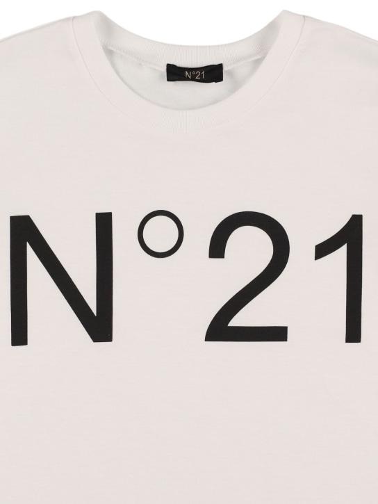 N°21: Printed cotton jersey t-shirt - kids-boys_1 | Luisa Via Roma