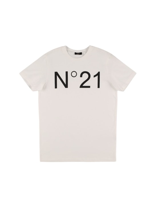 N°21: Printed cotton jersey t-shirt - kids-boys_0 | Luisa Via Roma