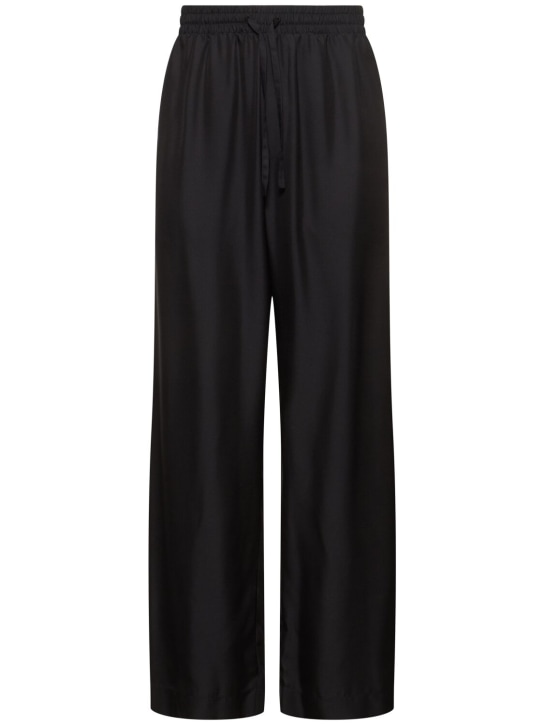 Moschino: Casual silk & modal pants - men_0 | Luisa Via Roma
