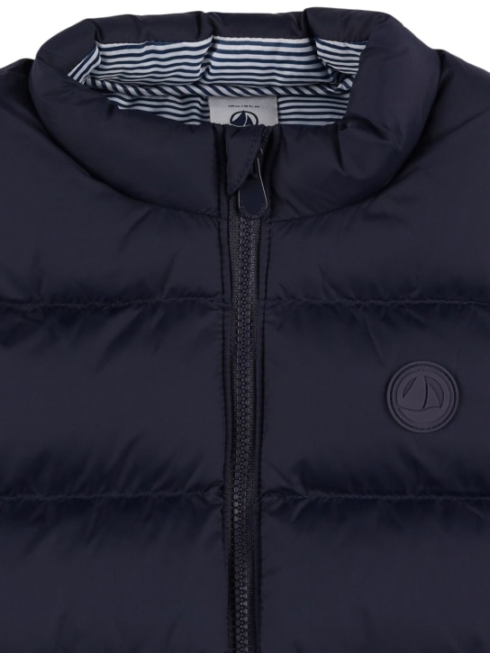 Petit Bateau: Nylon puffer vest - Dark Blue - kids-boys_1 | Luisa Via Roma