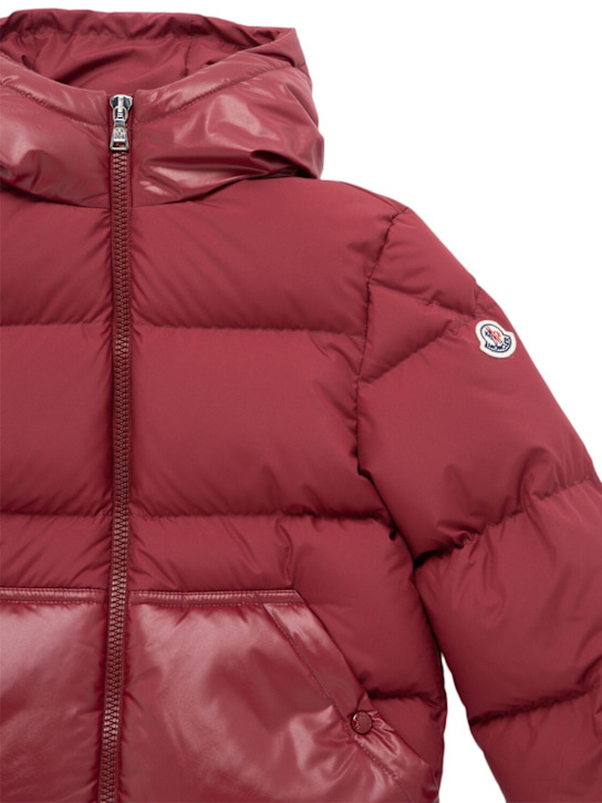 Moncler: Barin tech down jacket - Rosso - kids-boys_1 | Luisa Via Roma
