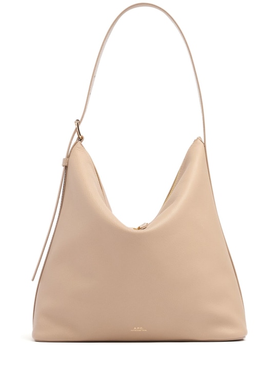 A.P.C.: Bolso tote Sac Vera de piel - Beige Nude - women_0 | Luisa Via Roma