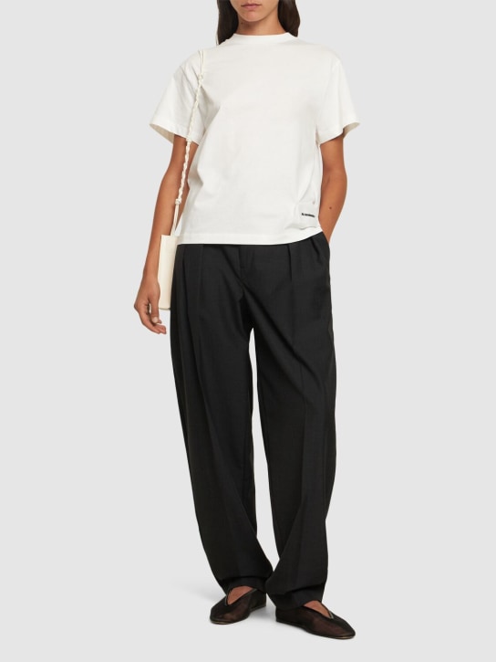 Jil Sander: Pack of 3 short sleeve t-shirts - White - women_1 | Luisa Via Roma