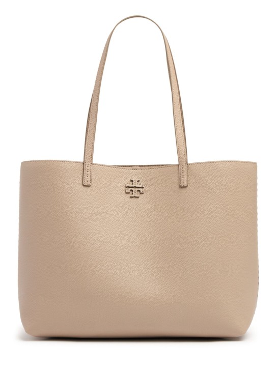 Tory Burch: McGraw leather tote bag - women_0 | Luisa Via Roma